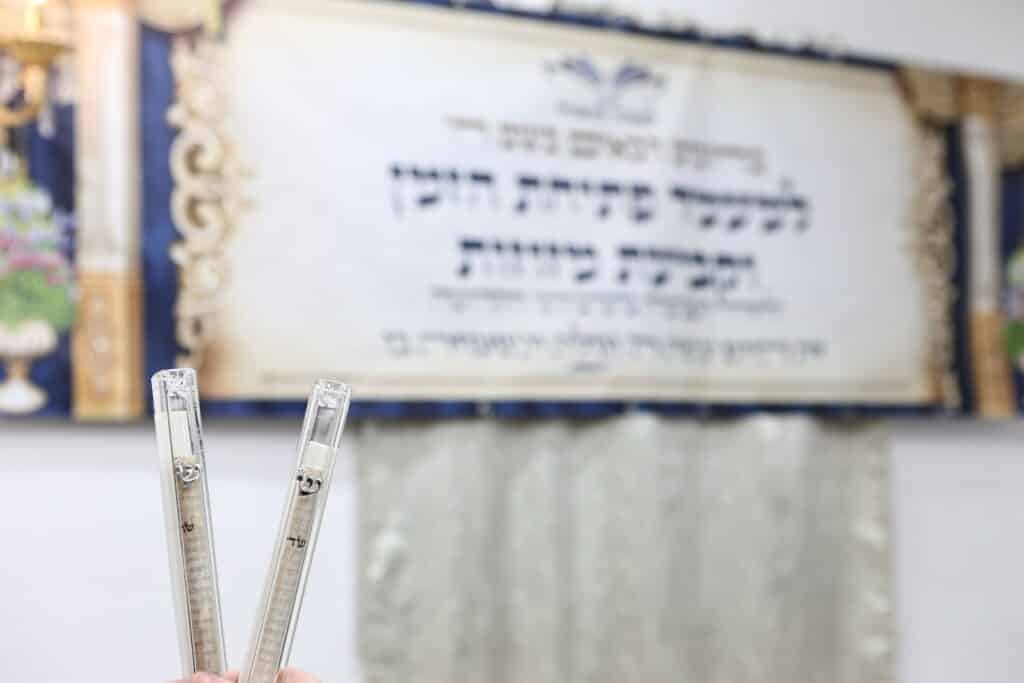 הגר"ש שטיינמן קבע מזוזות בישיבת 'למעלה למשכיל' ברכסים הגר"ש שטיינמן קבע מזוזות בישיבת 'למעלה למשכיל' ברכסים