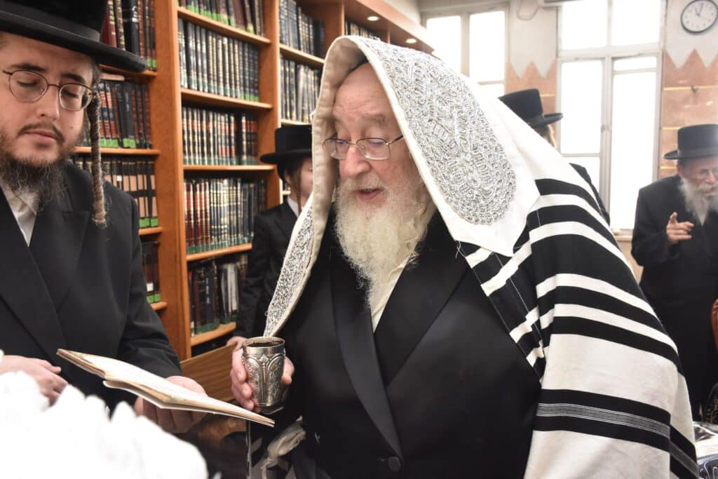 גלריה: שמחת הברית לנין אדמו"ר מנארול ונכד האדמו"ר מספינקא