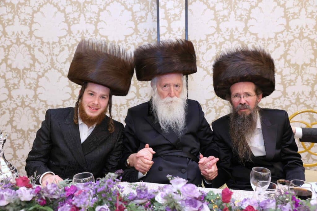 רבנים ואישי ציבור בשמחת הברית לנין הגרי"ד גרוסמן