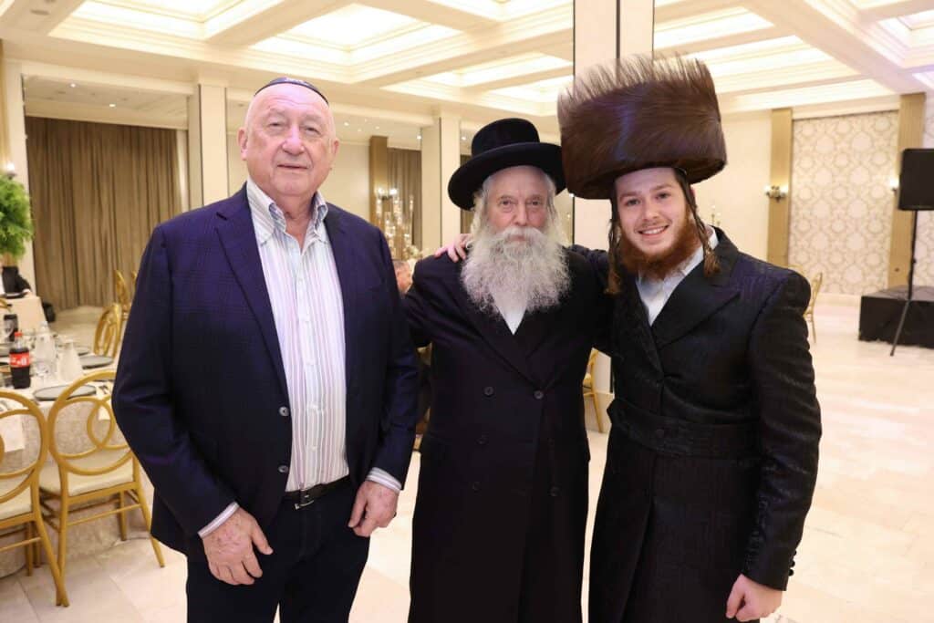 רבנים ואישי ציבור בשמחת הברית לנין הגרי"ד גרוסמן