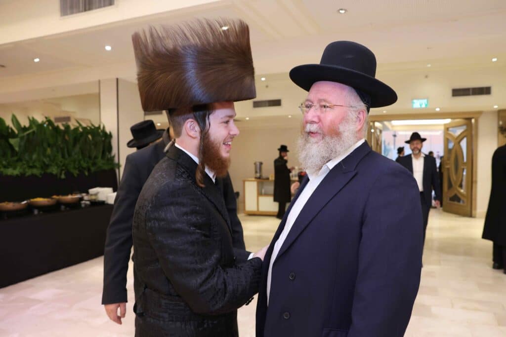 רבנים ואישי ציבור בשמחת הברית לנין הגרי"ד גרוסמן