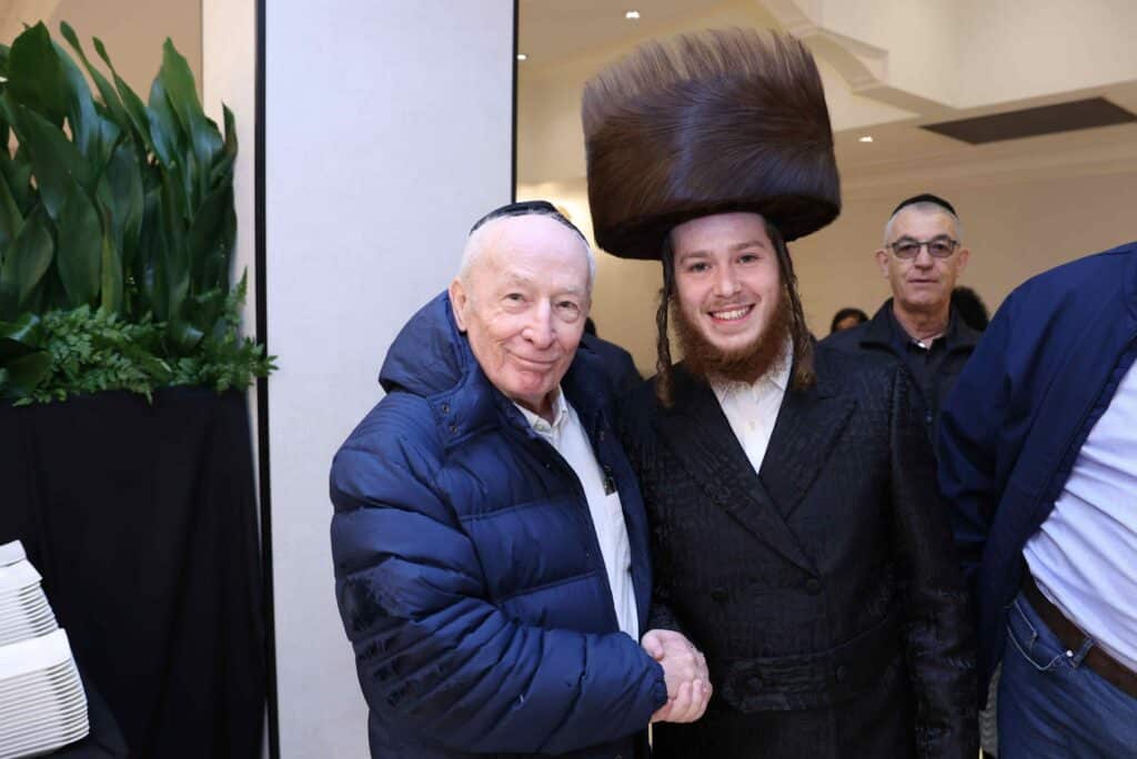 רבנים ואישי ציבור בשמחת הברית לנין הגרי"ד גרוסמן