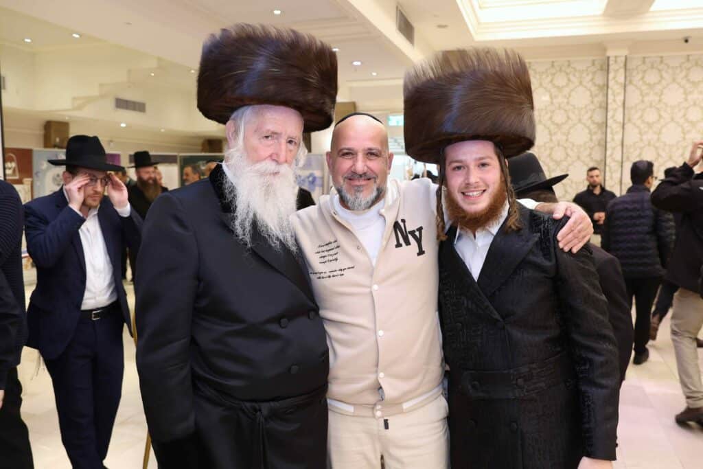 רבנים ואישי ציבור בשמחת הברית לנין הגרי"ד גרוסמן