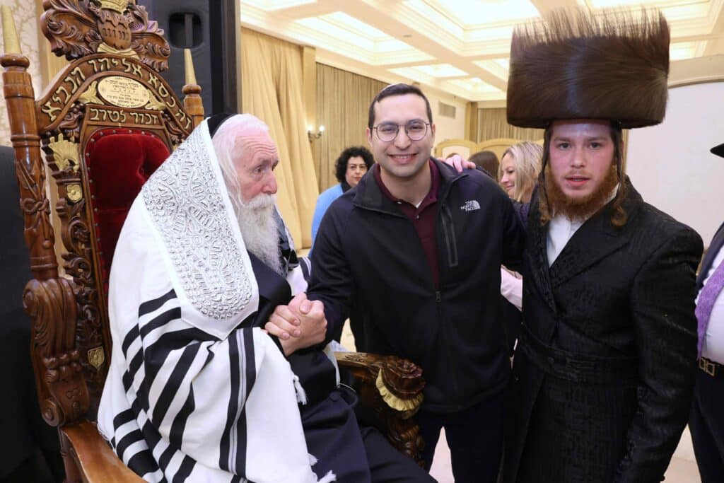 רבנים ואישי ציבור בשמחת הברית לנין הגרי"ד גרוסמן