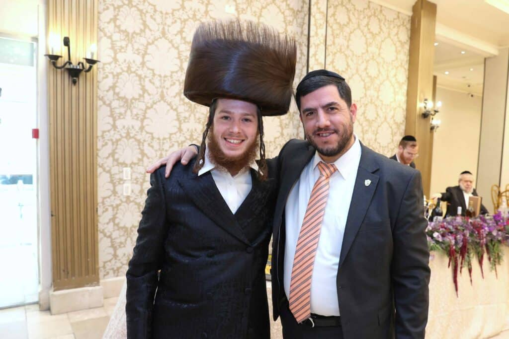 רבנים ואישי ציבור בשמחת הברית לנין הגרי"ד גרוסמן