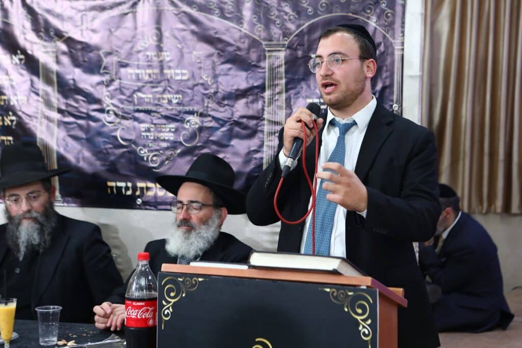 תיעוד: מעמד "כבוד התורה" בכולל הר"ן לרגל סיום מסכת