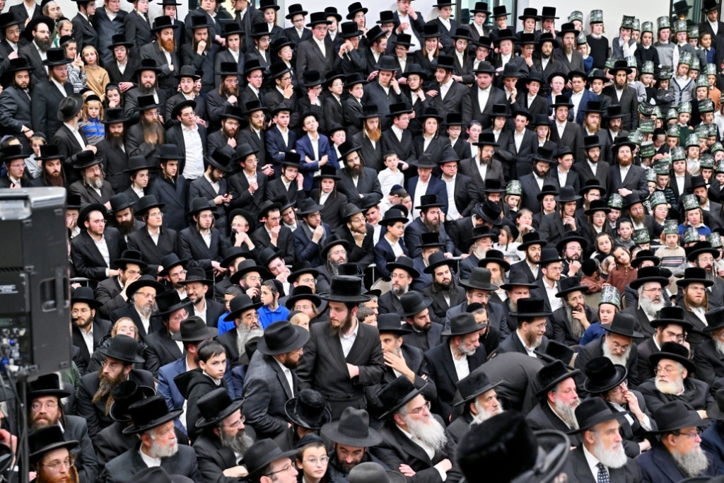 גלריה: המונים קיבלו את פני האדמו"ר מויז'ניץ בליקווד