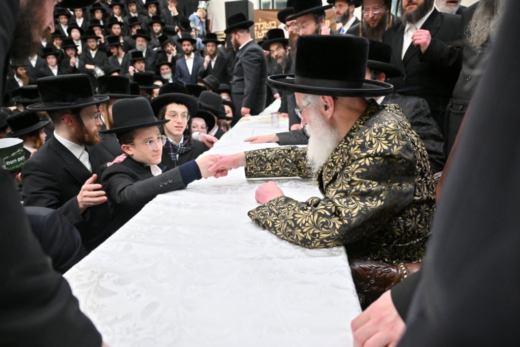 גלריה: המונים קיבלו את פני האדמו"ר מויז'ניץ בליקווד