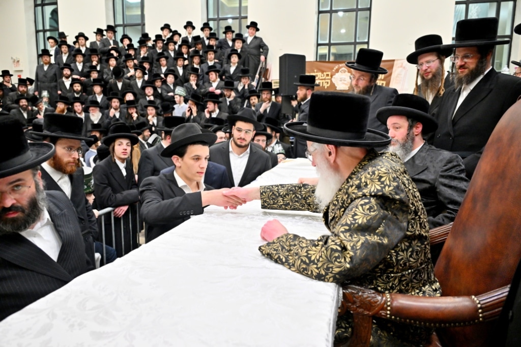 גלריה: המונים קיבלו את פני האדמו"ר מויז'ניץ בליקווד