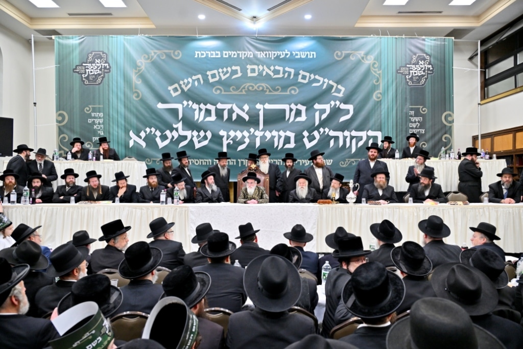 גלריה: המונים קיבלו את פני האדמו"ר מויז'ניץ בליקווד
