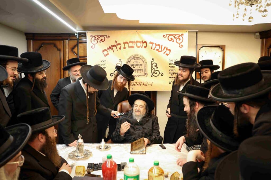 גלריה: מעמד לחיים במעונו של הגה"צ רבי יעקב מאיר שכטר