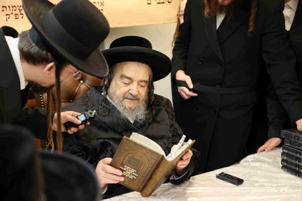 גלריה: מעמד לחיים במעונו של הגה"צ רבי יעקב מאיר שכטר