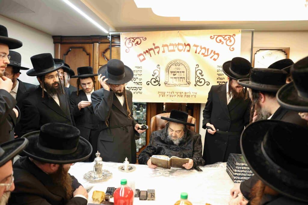 גלריה: מעמד לחיים במעונו של הגה"צ רבי יעקב מאיר שכטר