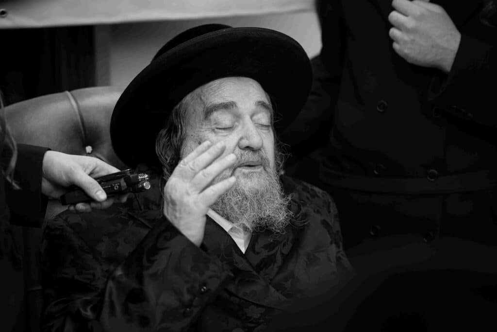 גלריה: מעמד לחיים במעונו של הגה"צ רבי יעקב מאיר שכטר