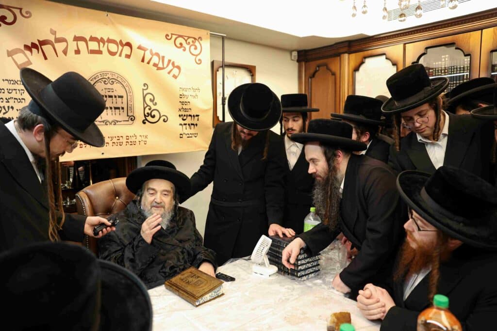 גלריה: מעמד לחיים במעונו של הגה"צ רבי יעקב מאיר שכטר