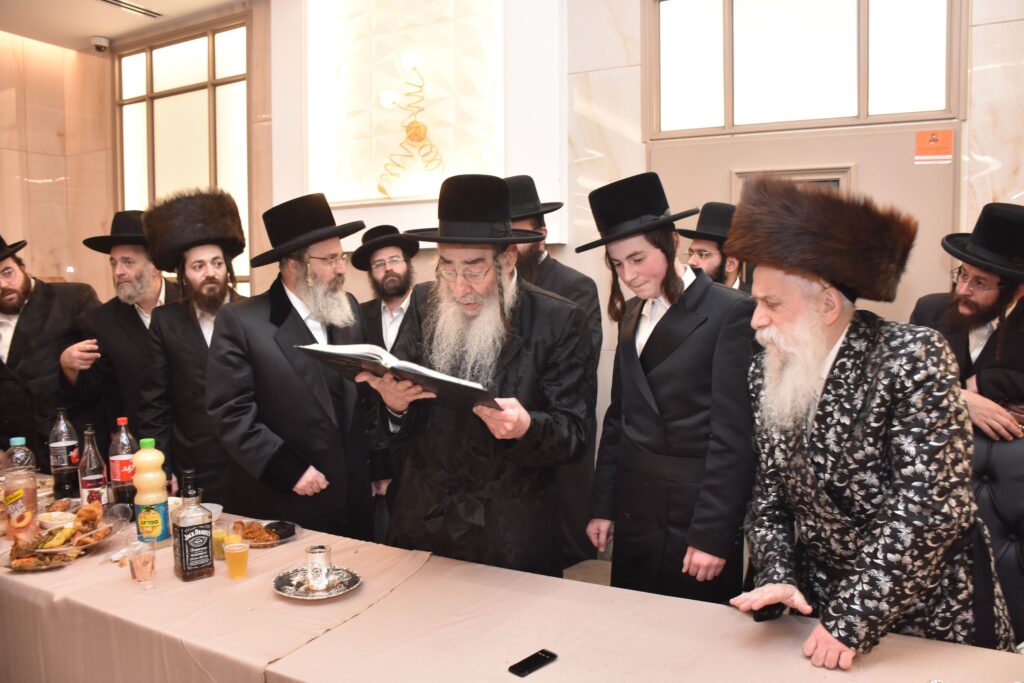 גלריה: האדמו"ר מבוטשאן הכניס את נכדו בעול המצוות