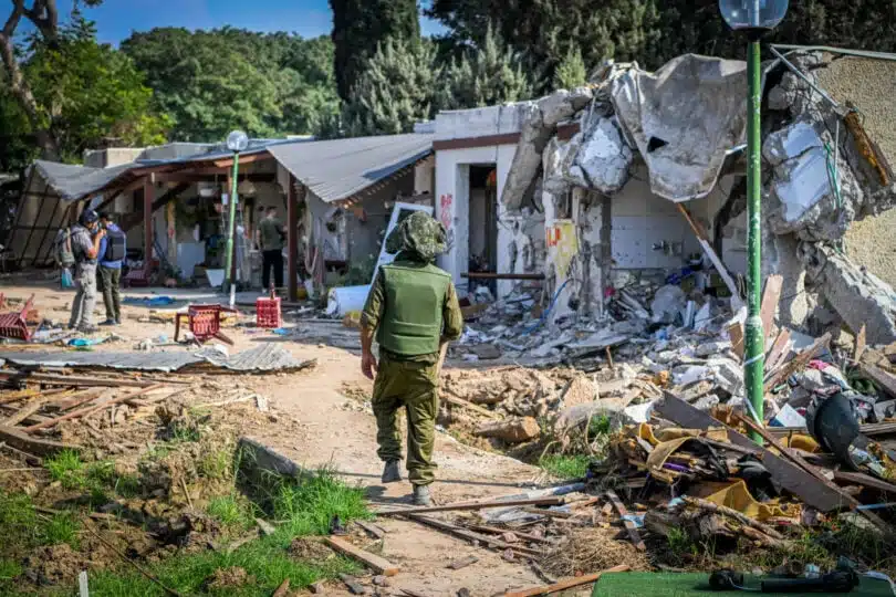 הרס-קיבוץ-כפר-עזה-עוטף-עזה-אחרי-טבח-שבעה-באוקטובר