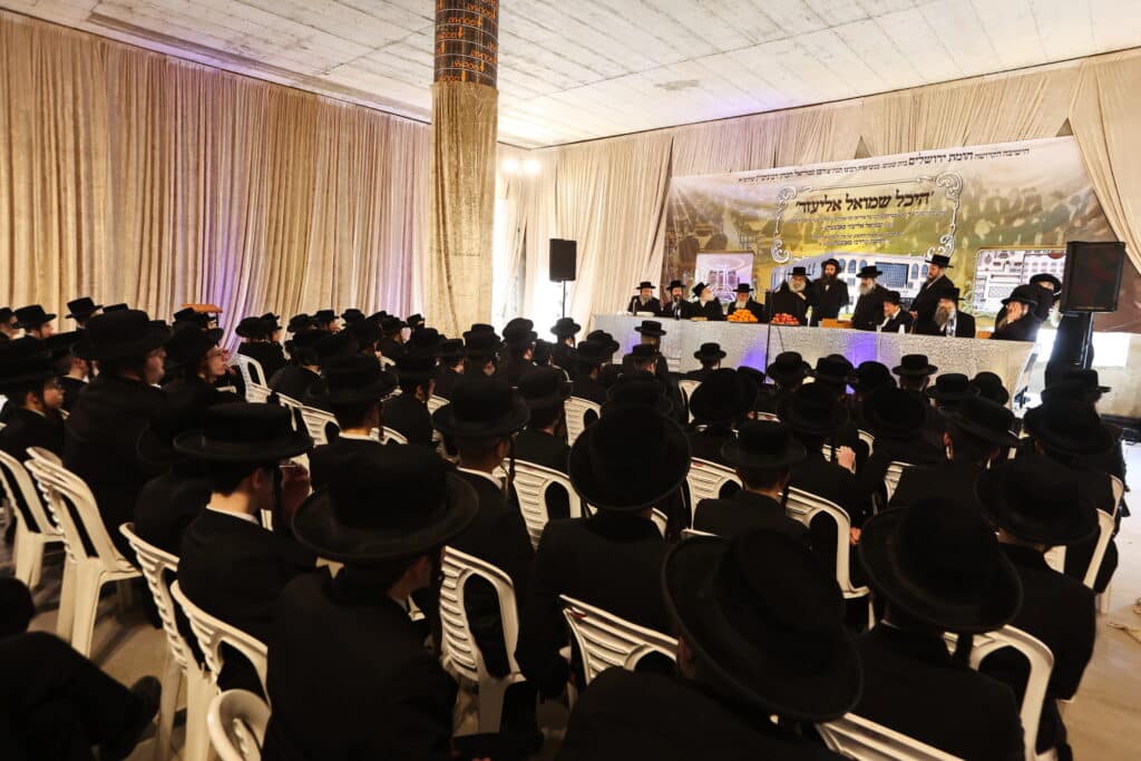 המקובל הירושלמי ערך טיש לתלמידי הת"ת והישיבה שבנשיאותו