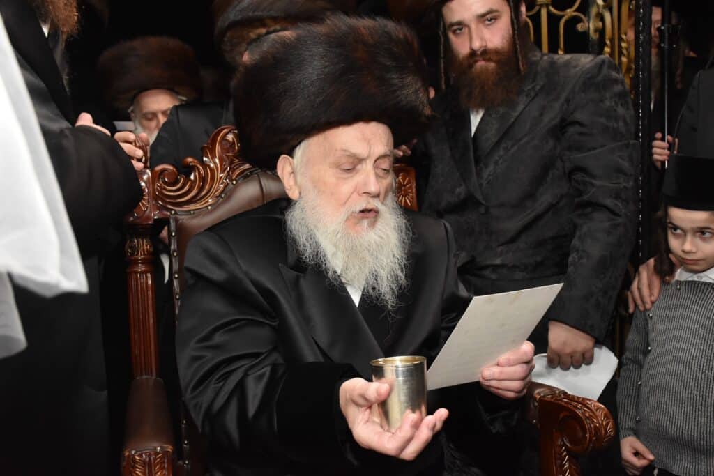 במעמד אדמו"רים ורבנים: האדמו"ר מאשלג השיא את נכדו