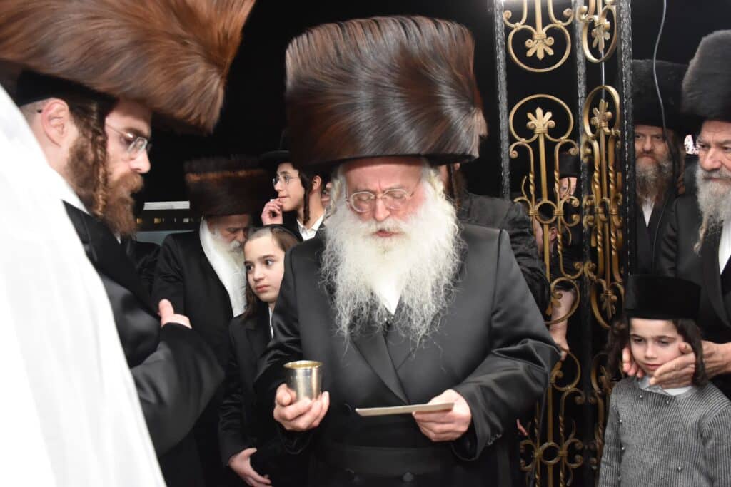 במעמד אדמו"רים ורבנים: האדמו"ר מאשלג השיא את נכדו