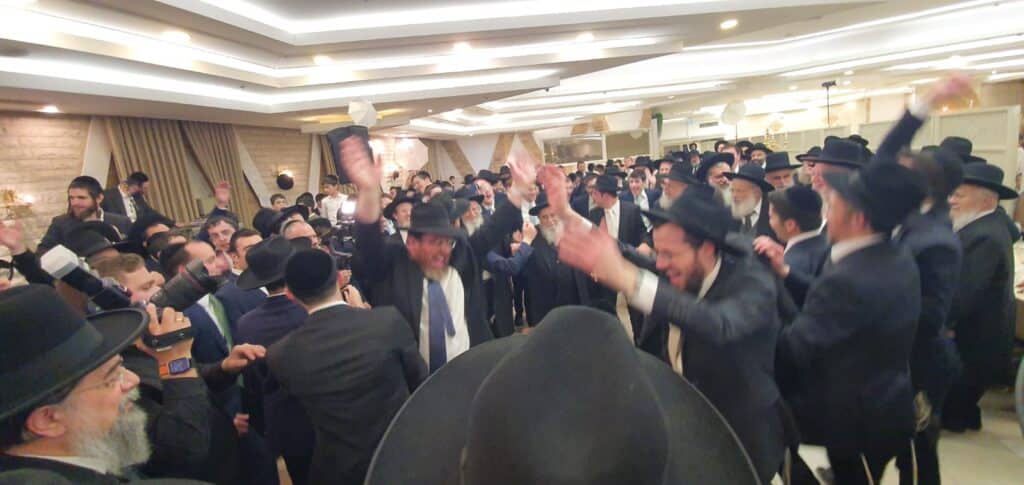 חתונת גדולי ישראל: נכד חבר המועצת עם נכדת הגאב"ד