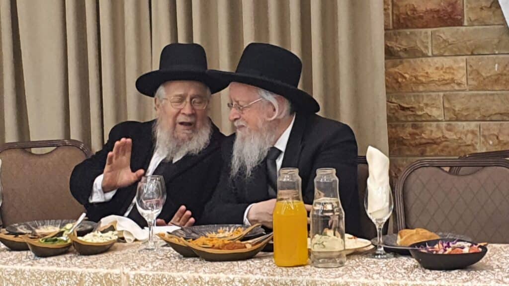 חתונת גדולי ישראל: נכד חבר המועצת עם נכדת הגאב"ד