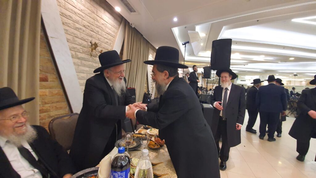 חתונת גדולי ישראל: נכד חבר המועצת עם נכדת הגאב"ד