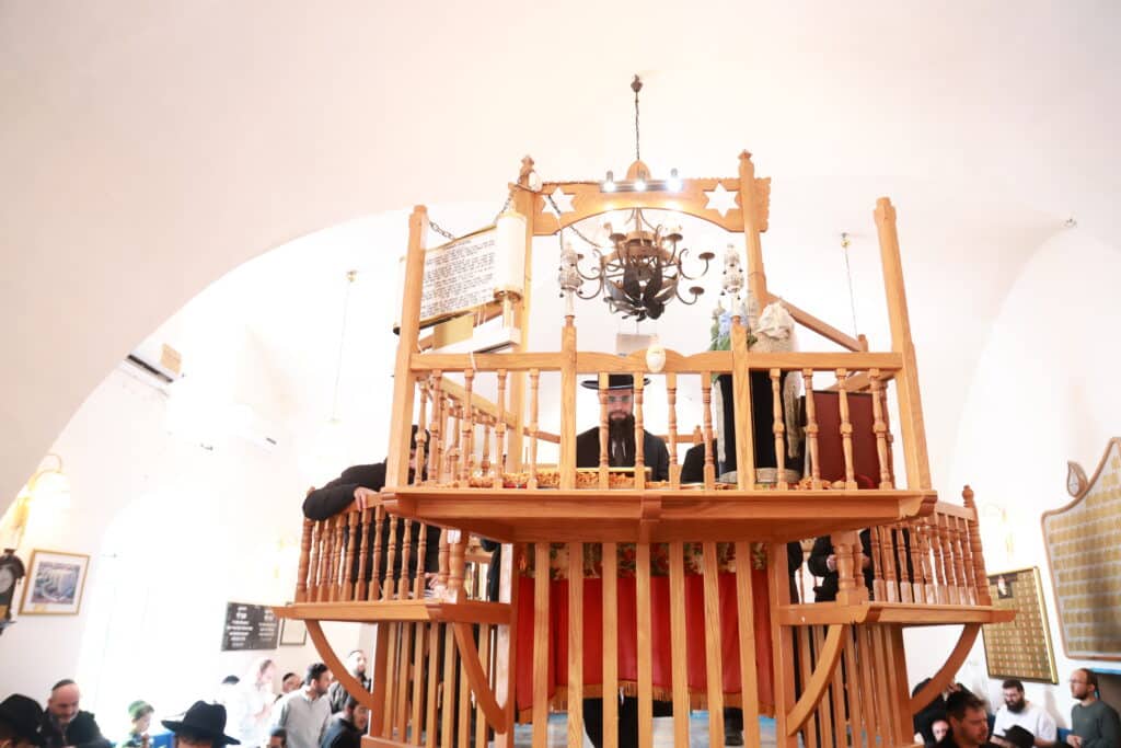 רב קהילת 'אור החיים' באלעד העתיר עם תלמידיו על קברי הצדיקים