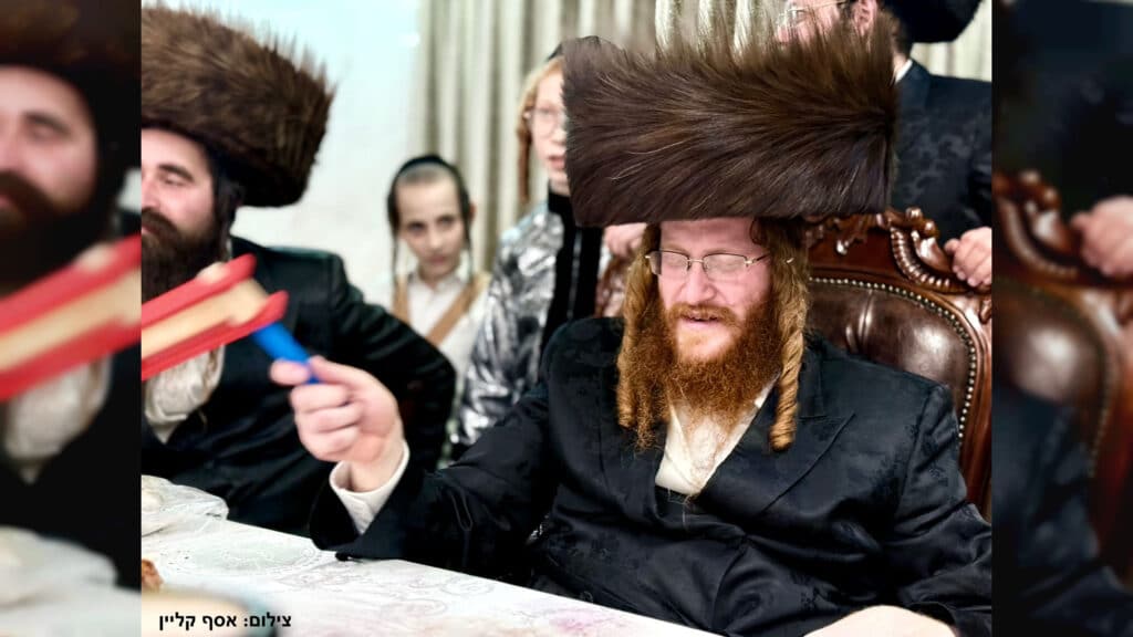 צפו בתיעוד ממשתה היין בפורים דמוקפין בחצר קאליב