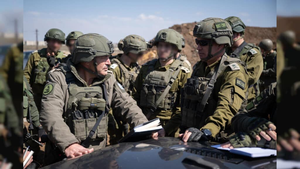 הרמטכ״ל אייל זמיר סייר בעומק רצועת הביטחון בסוריה