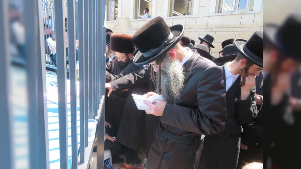 האדמו"ר מסטריקוב הדליק את צפת ושבת עם בני הישיבה