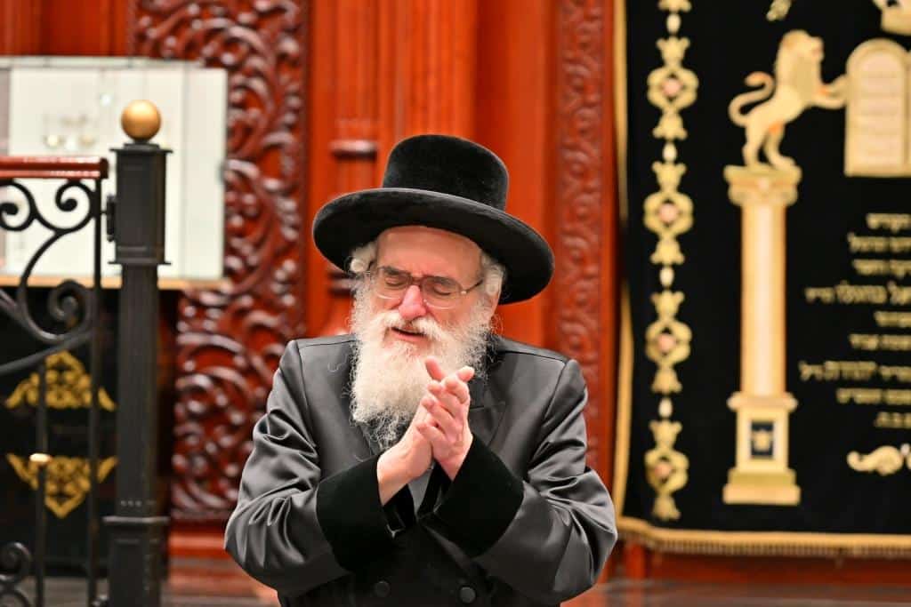 גלריה: הרבי מויז'ניץ ירה בחץ וקשת וערך טיש לאלפי החסידים