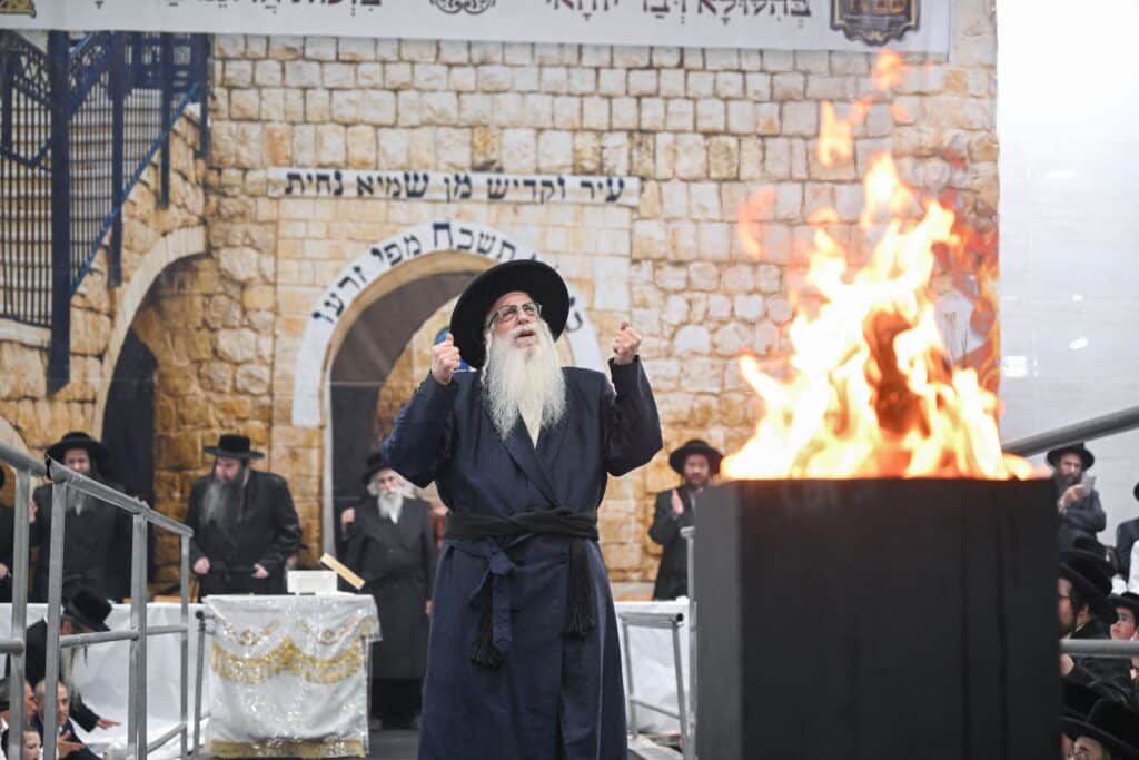 חלאקה וחץ וקשת: הרבי מצאנז ערך את שולחנו בהילולת הרשב"י