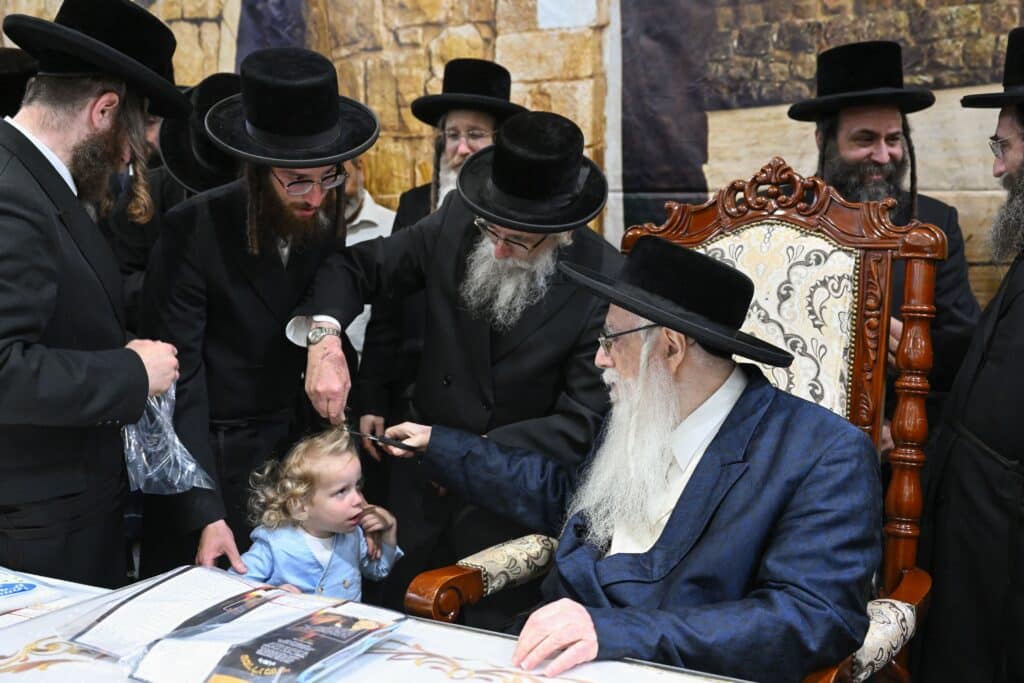 חלאקה וחץ וקשת: הרבי מצאנז ערך את שולחנו בהילולת הרשב"י