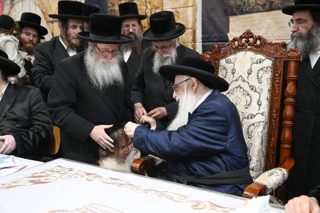 חלאקה וחץ וקשת: הרבי מצאנז ערך את שולחנו בהילולת הרשב"י