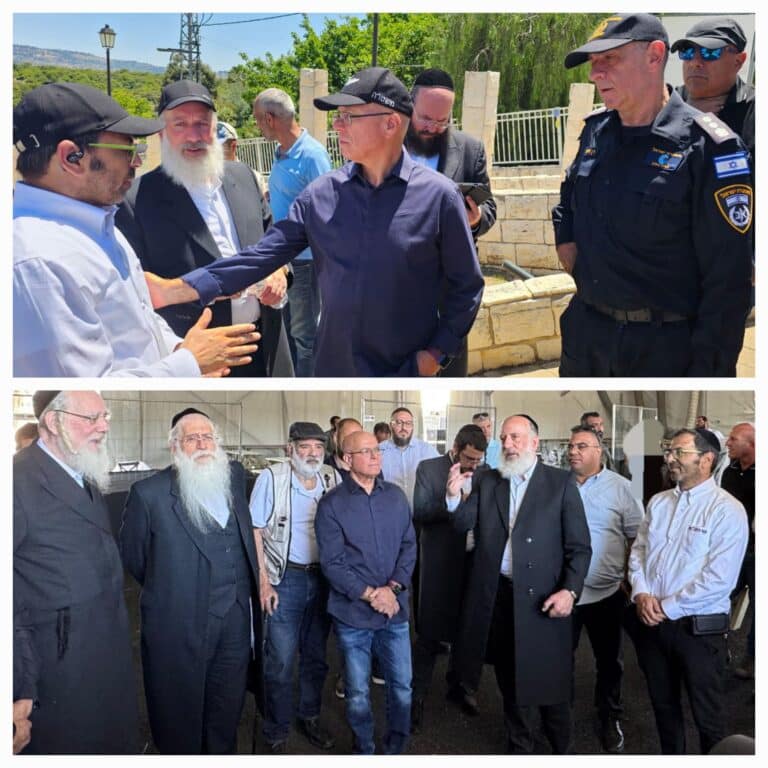 סיור היערכות בהר מירון: חברי הוועדה לביטחון לאומי סיירו במוקדי זק"א כחלק מההכנות להילולא