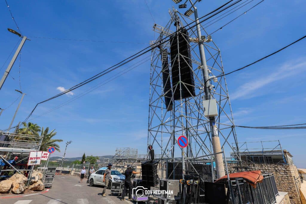 10 ימים להילולא שטחי הענק, המאהלים - תיעוד מיוחד מההכנות בהר מירון