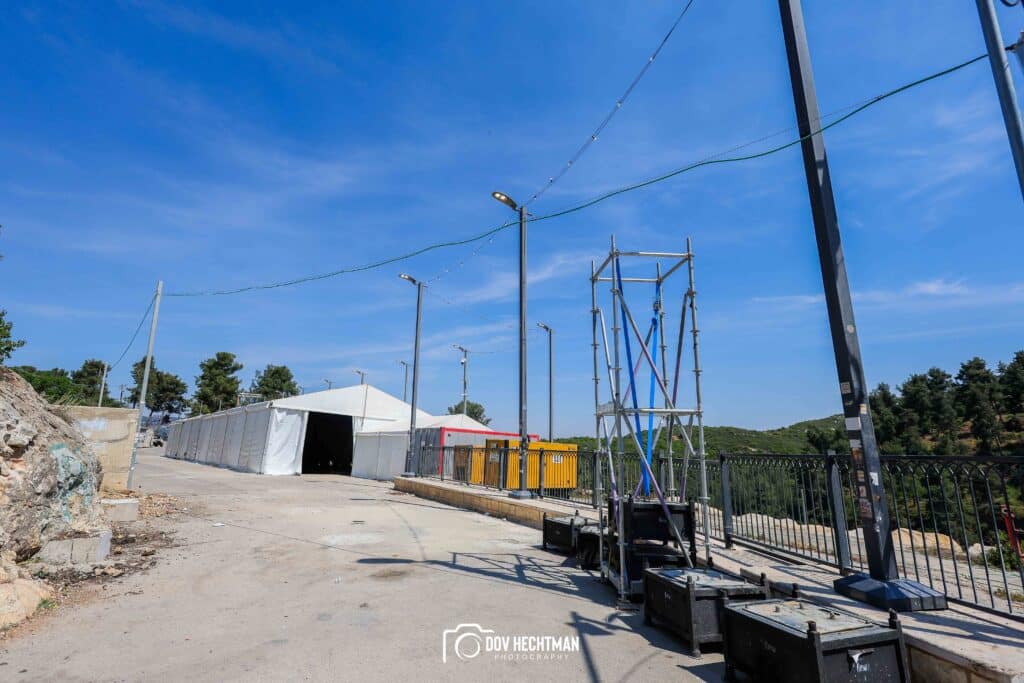 10 ימים להילולא שטחי הענק, המאהלים - תיעוד מיוחד מההכנות בהר מירון