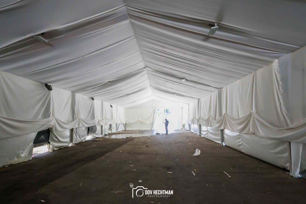 10 ימים להילולא שטחי הענק, המאהלים - תיעוד מיוחד מההכנות בהר מירון