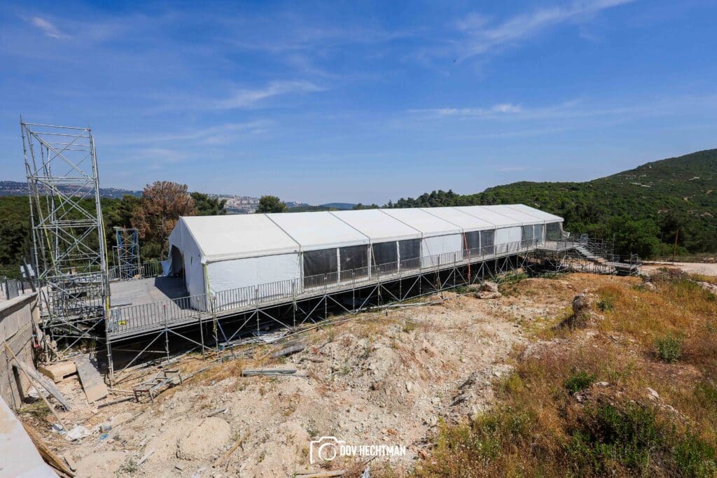 10 ימים להילולא שטחי הענק, המאהלים - תיעוד מיוחד מההכנות בהר מירון