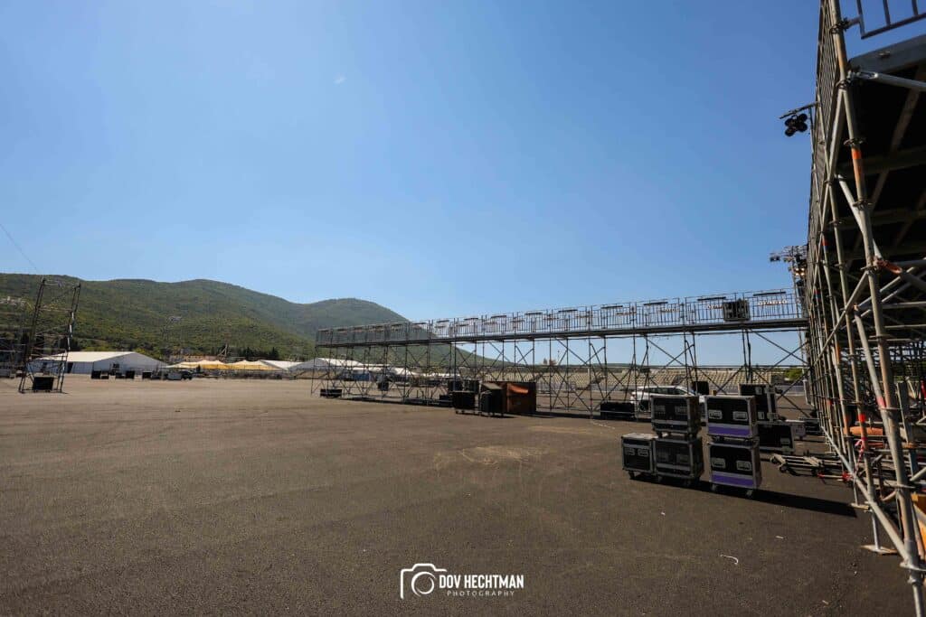 10 ימים להילולא שטחי הענק, המאהלים - תיעוד מיוחד מההכנות בהר מירון