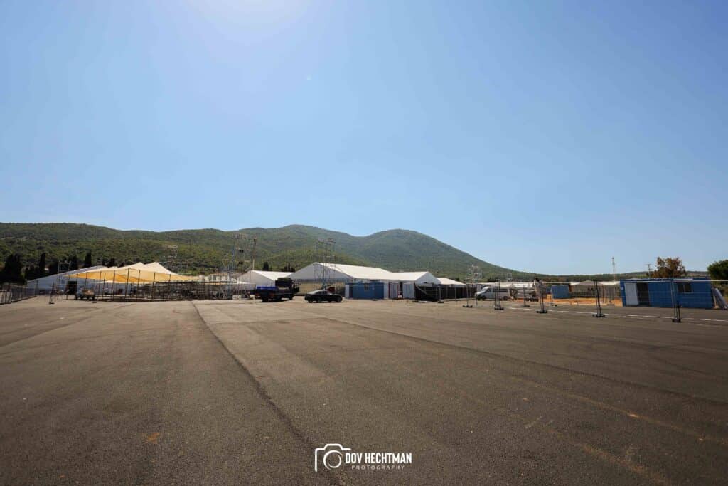 10 ימים להילולא שטחי הענק, המאהלים - תיעוד מיוחד מההכנות בהר מירון