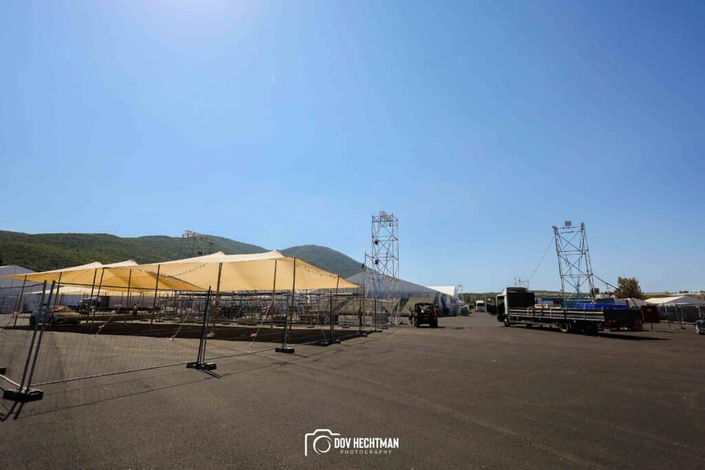 10 ימים להילולא שטחי הענק, המאהלים - תיעוד מיוחד מההכנות בהר מירון