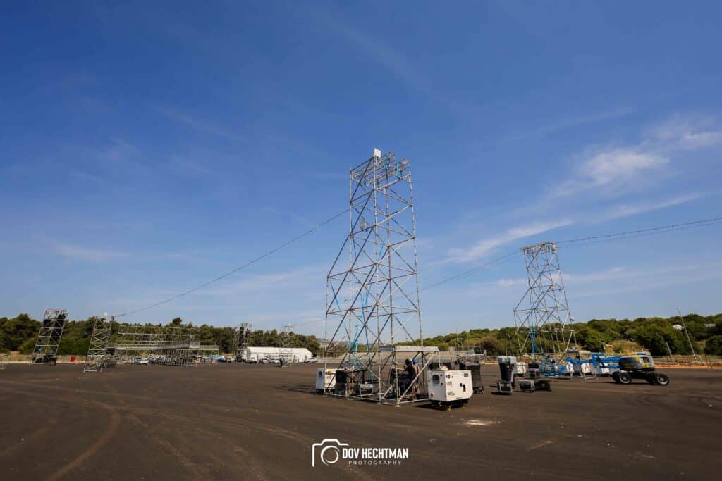 10 ימים להילולא שטחי הענק, המאהלים - תיעוד מיוחד מההכנות בהר מירון