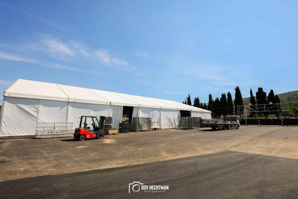 10 ימים להילולא שטחי הענק, המאהלים - תיעוד מיוחד מההכנות בהר מירון