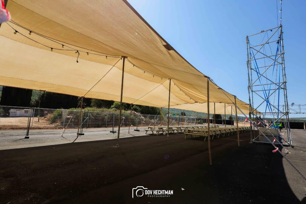 10 ימים להילולא שטחי הענק, המאהלים - תיעוד מיוחד מההכנות בהר מירון