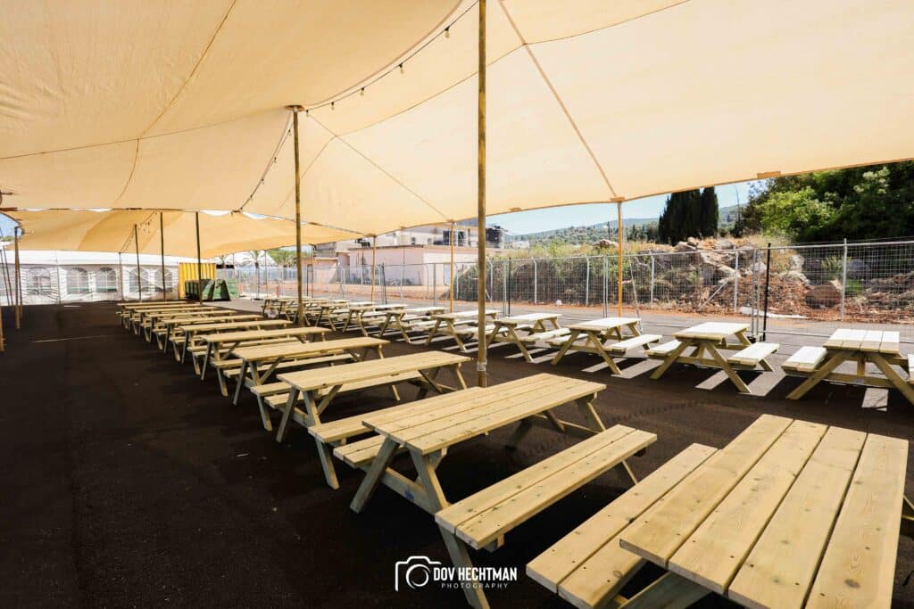 10 ימים להילולא שטחי הענק, המאהלים - תיעוד מיוחד מההכנות בהר מירון