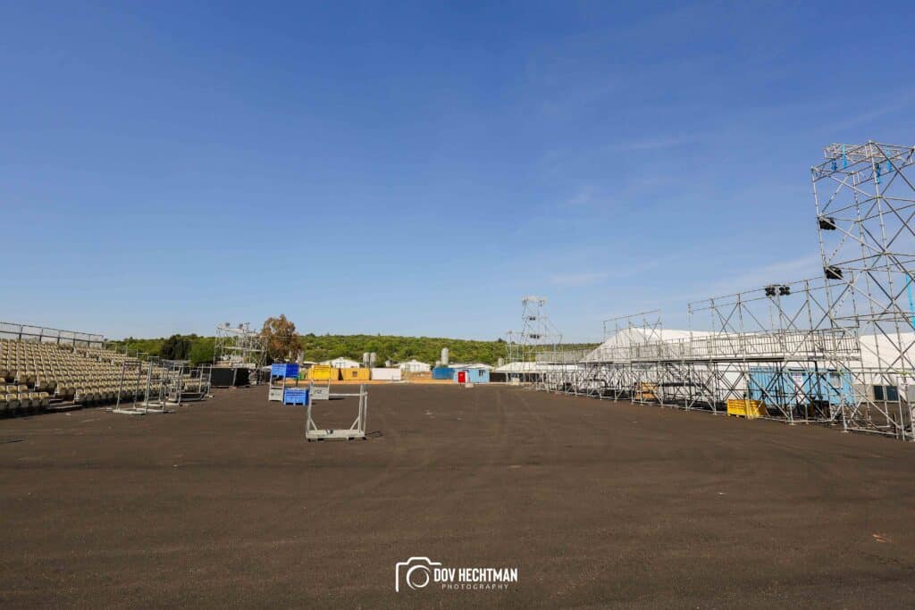 10 ימים להילולא שטחי הענק, המאהלים - תיעוד מיוחד מההכנות בהר מירון