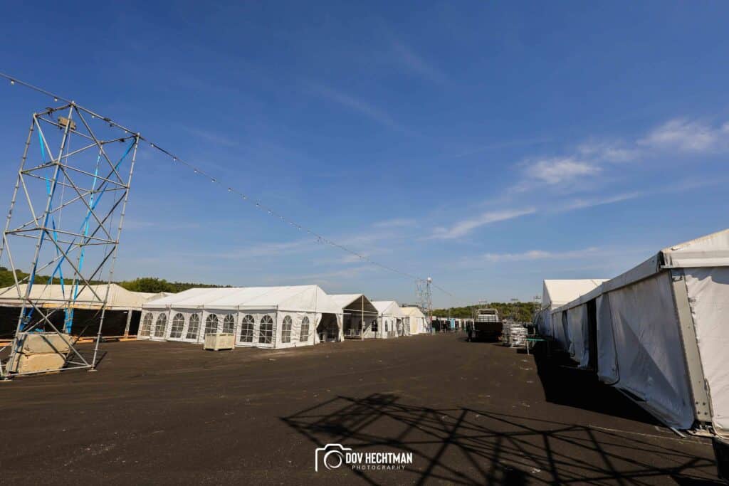 10 ימים להילולא שטחי הענק, המאהלים - תיעוד מיוחד מההכנות בהר מירון