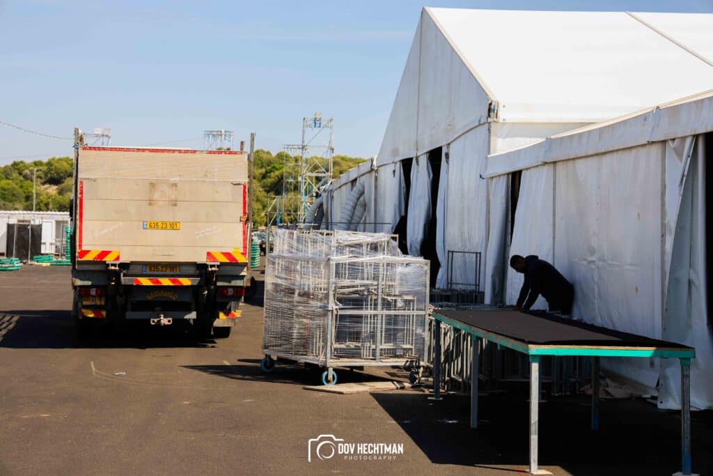 10 ימים להילולא שטחי הענק, המאהלים - תיעוד מיוחד מההכנות בהר מירון